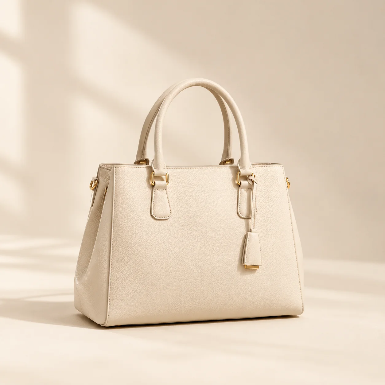 Shopping Dazzle Cream Top Handle Handbag